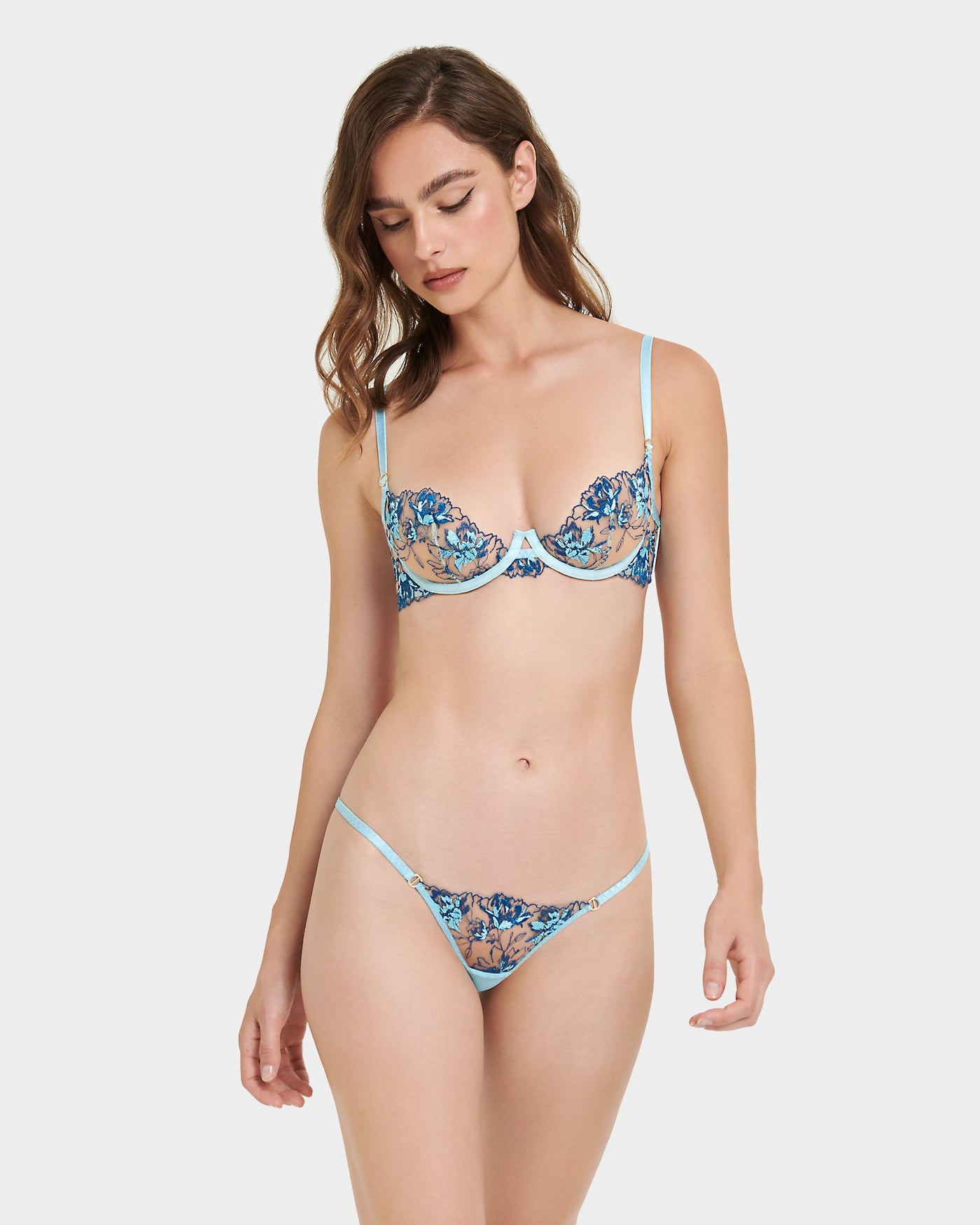 Calista Brief Blue Topaz/Sheer