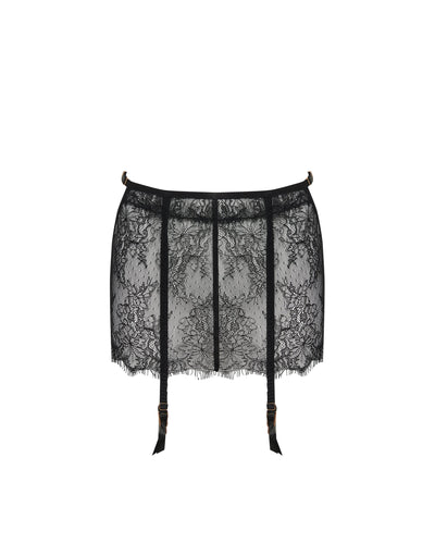 Camelia Skirt Suspender Black