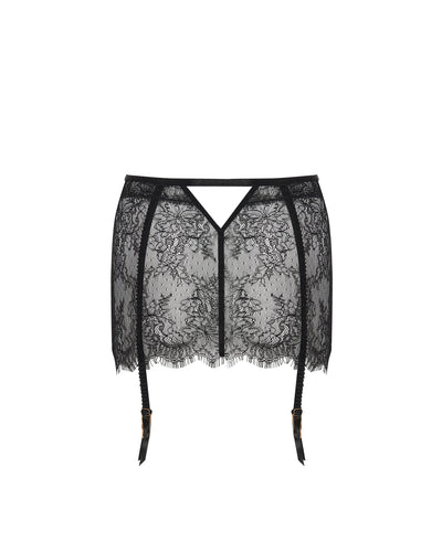 Camelia Skirt Suspender Black