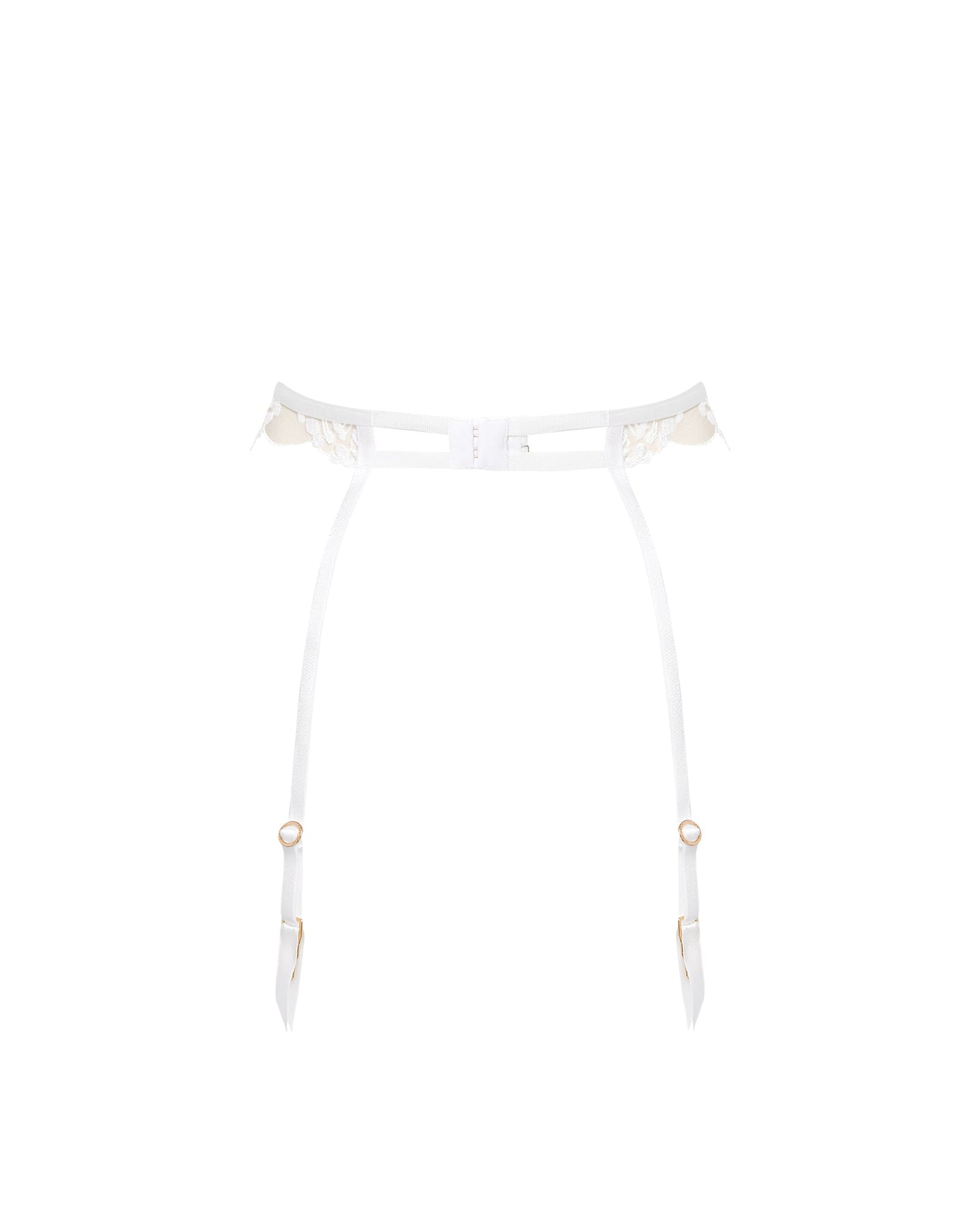 Marisa Suspender White/Sheer