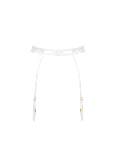 Marisa Suspender White/Sheer