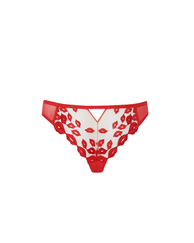 Marian Brief Red/Sheer