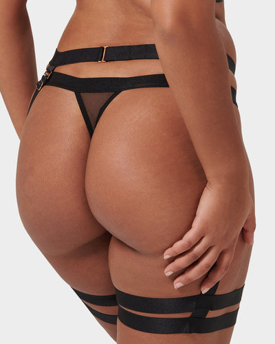 Trinity Thigh Harness Black