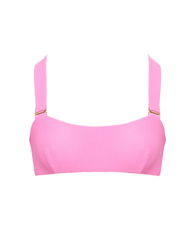 Lucerne Bandeau Bikini Top Pink