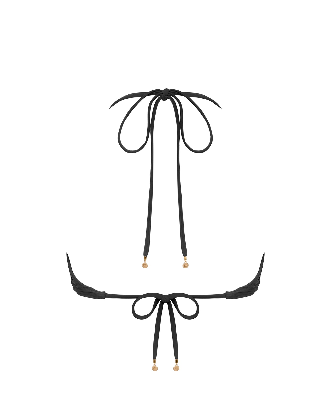 Orta Triangle Bikini Top Black