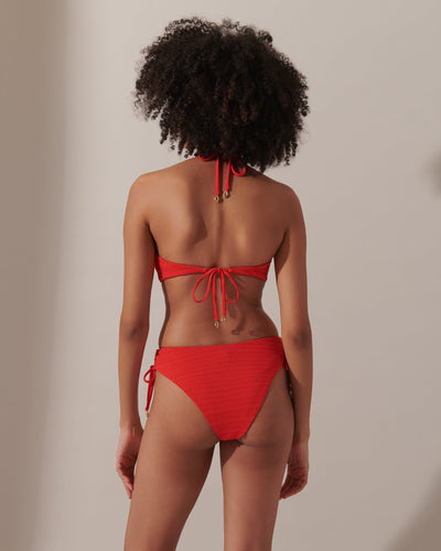 Shala High-Waist Bikini Brief Red