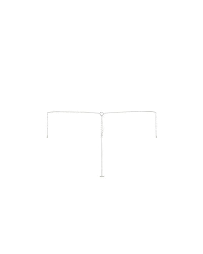 Elsa Diamond Lattice Thong Silver/Clear