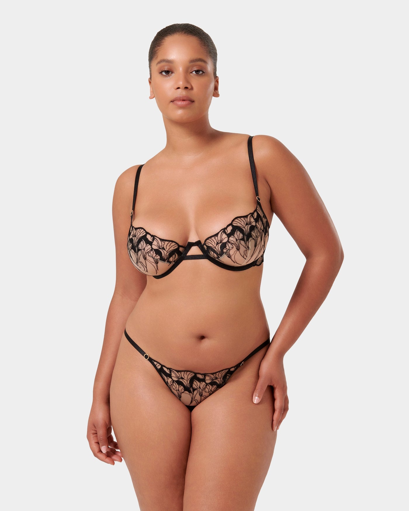 Kalmia Brief Black/Sheer