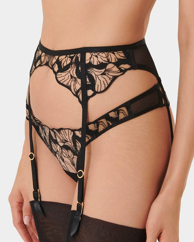 Kalmia Suspender Black/Sheer