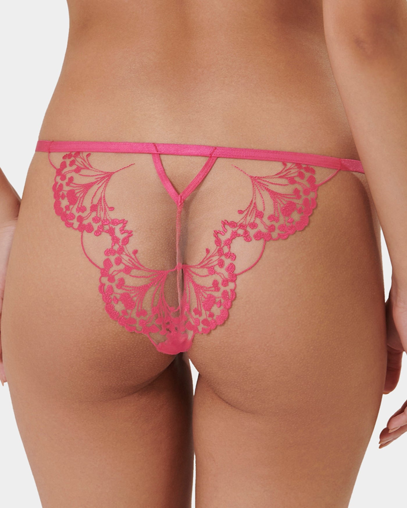 Marisa Brief Fuchsia Pink/Sheer