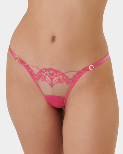 Marisa Thong Fuchsia Pink/Sheer