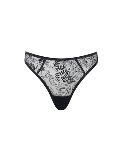 Seraphim High-Waist Thong Black