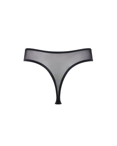 Seraphim High-Waist Thong Black