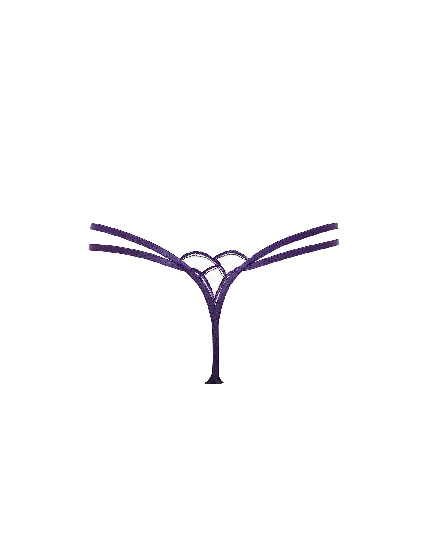 Beatrix Thong Acai Purple/Sheer
