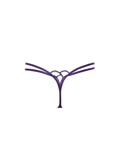 Beatrix Thong Acai Purple/Sheer