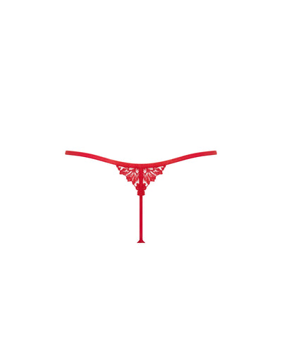 Samara Thong Red/Sheer