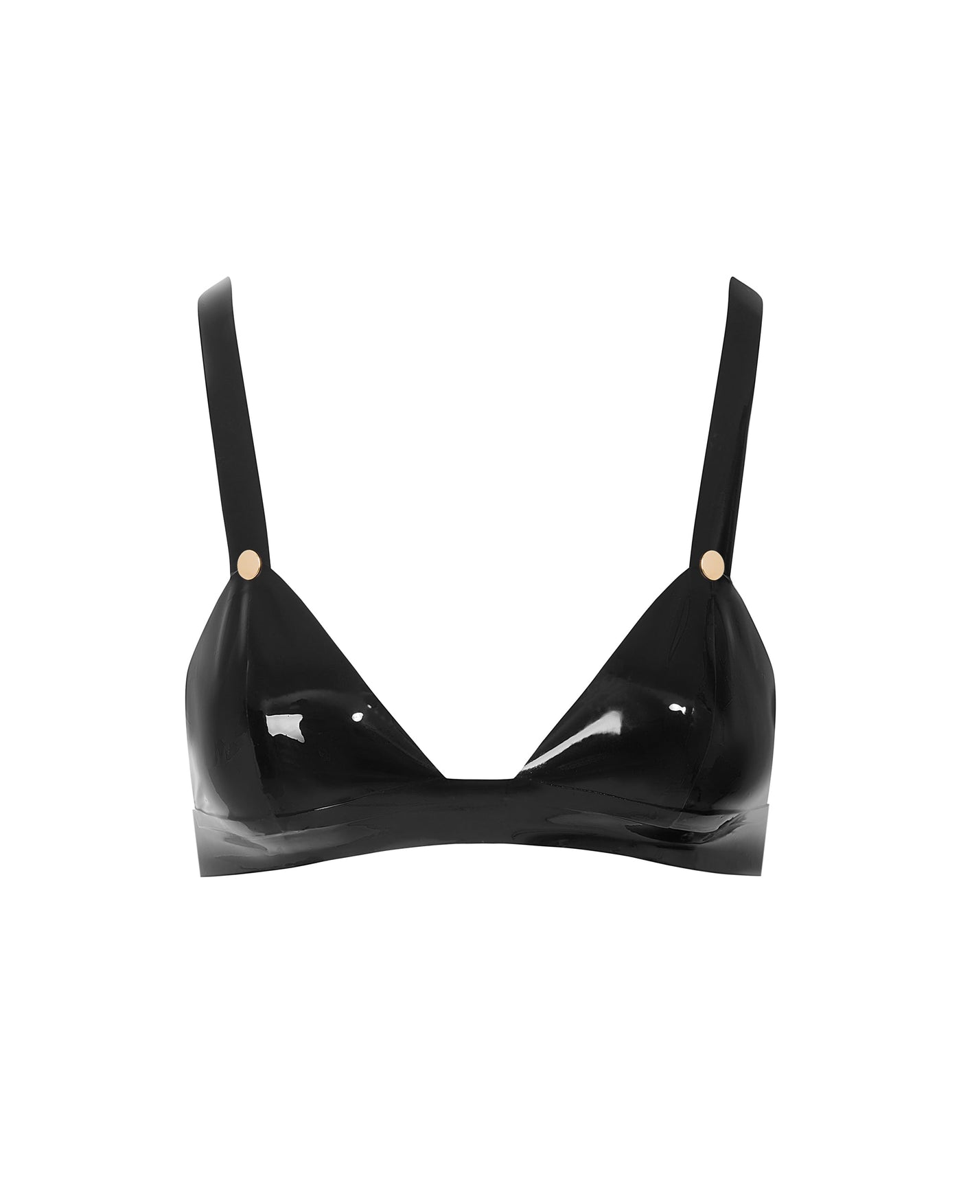 Latex Bra Black