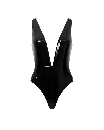 Latex Bodysuit Black