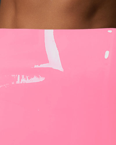 Latex High-waist Hot Pant Bubblegum Pink