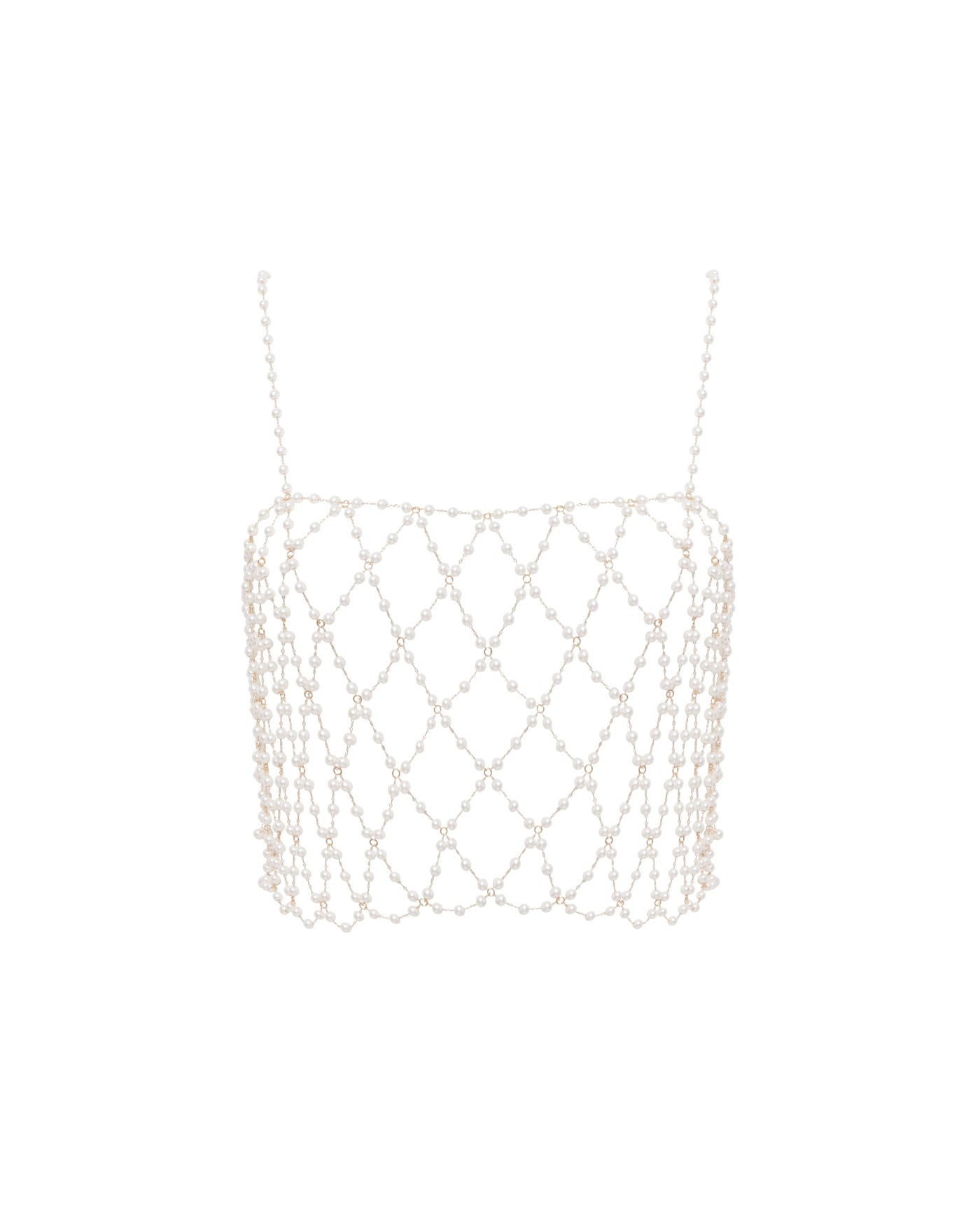 Pearl Crop Cami Pearl/Gold