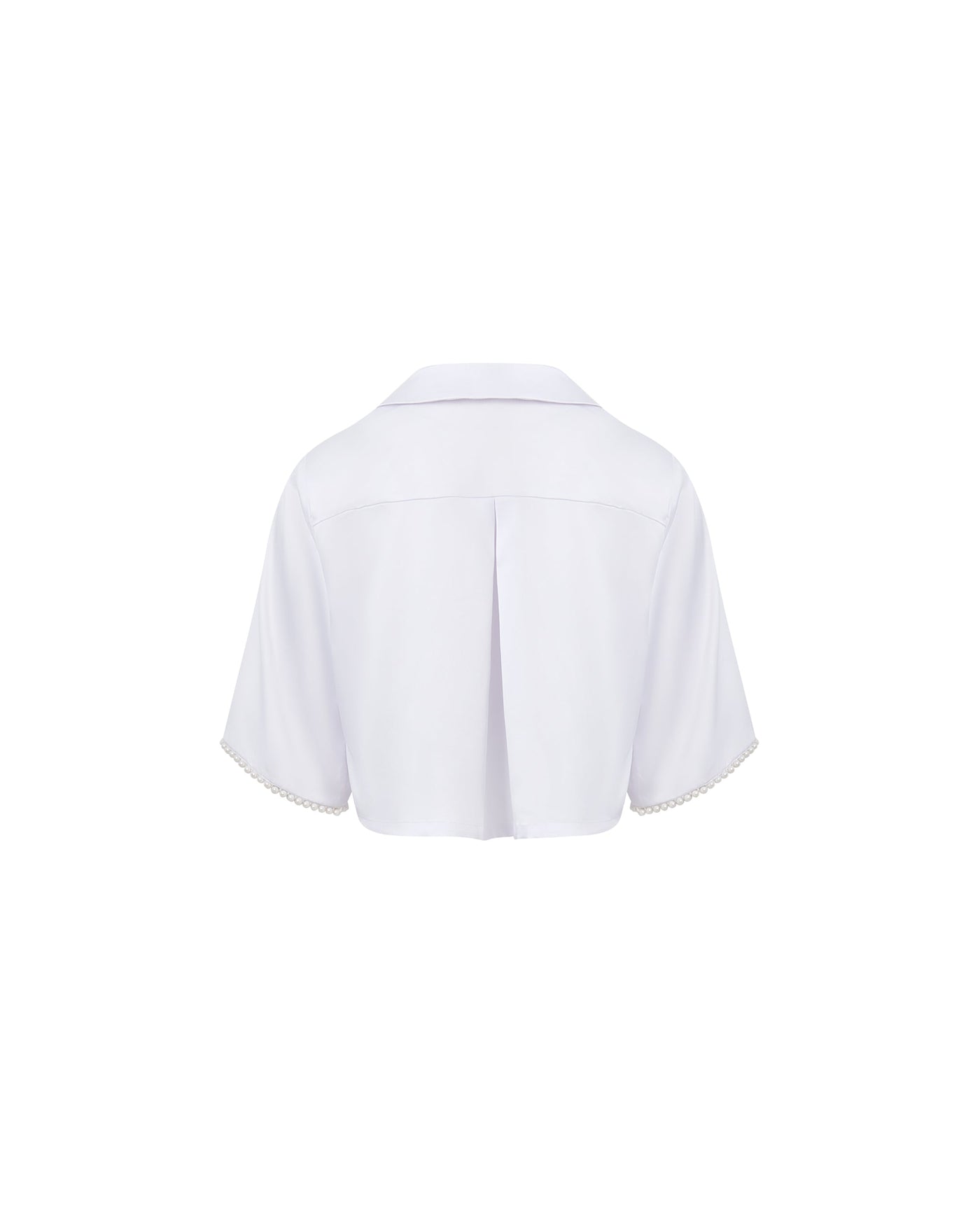 Pearl Luxury Satin Shirt White/Pearl