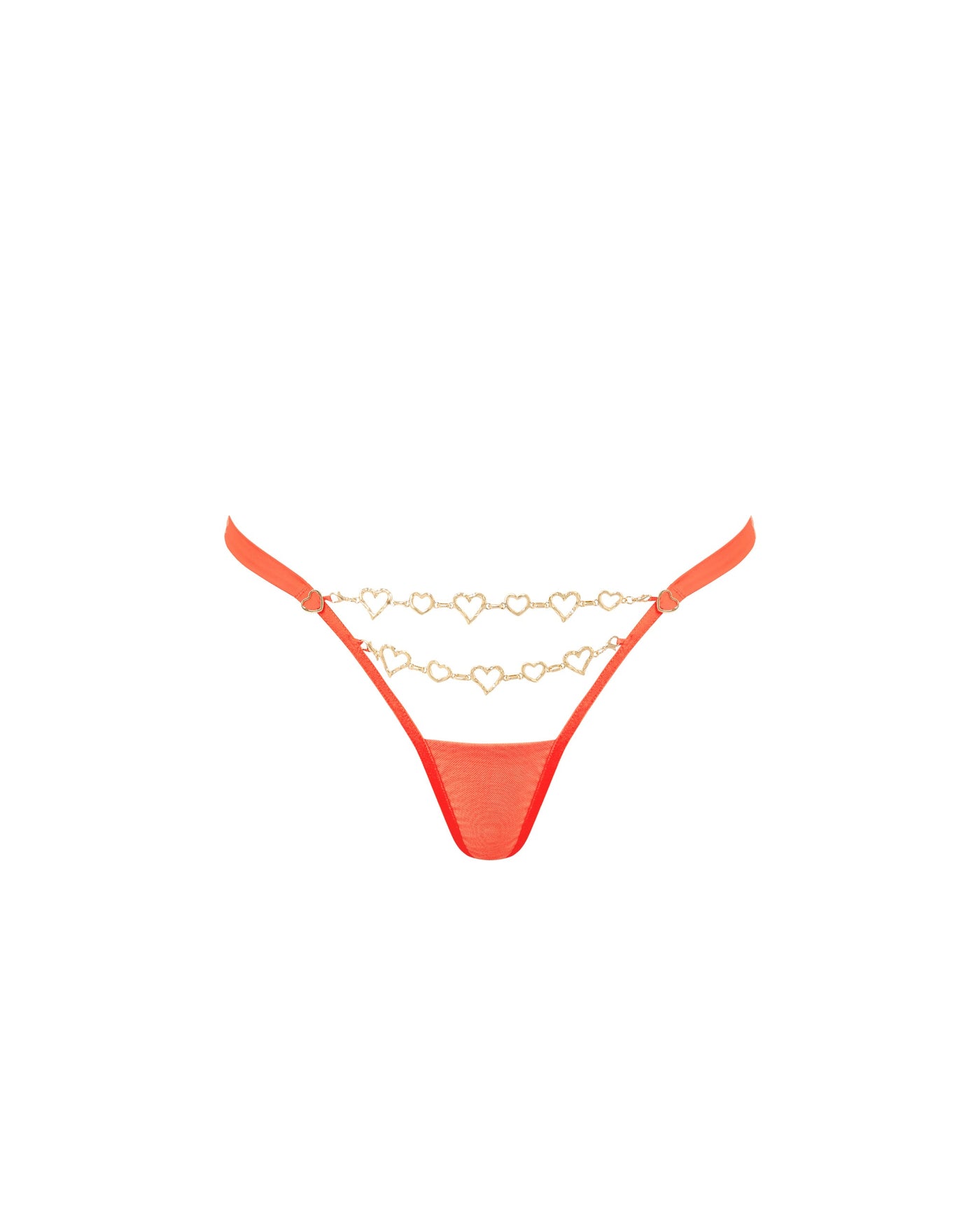 Phoenix Thong Hot Coral/Gold