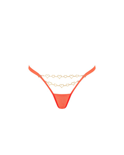 Phoenix Thong Hot Coral/Gold