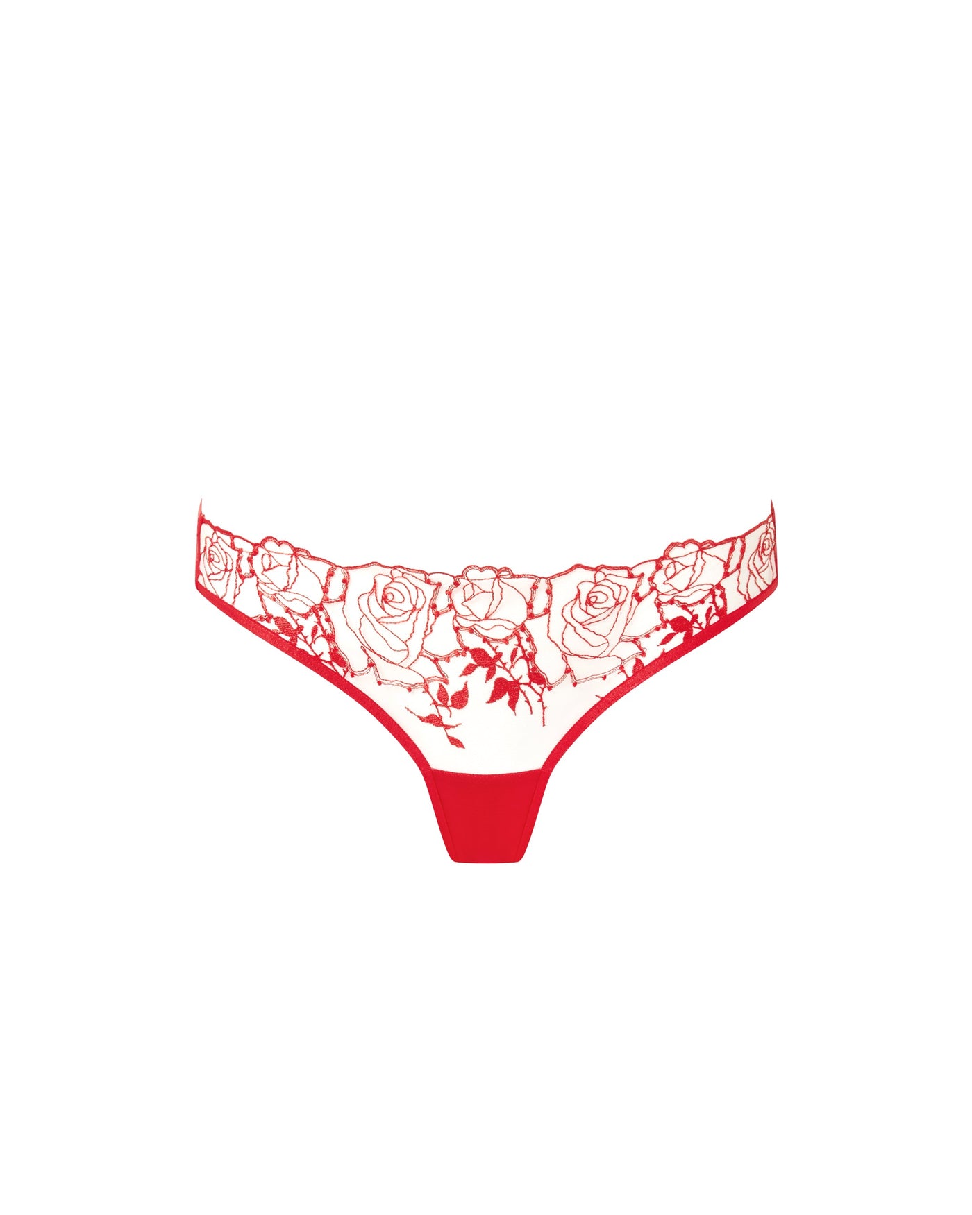 Rosalie Brief Red/Sheer