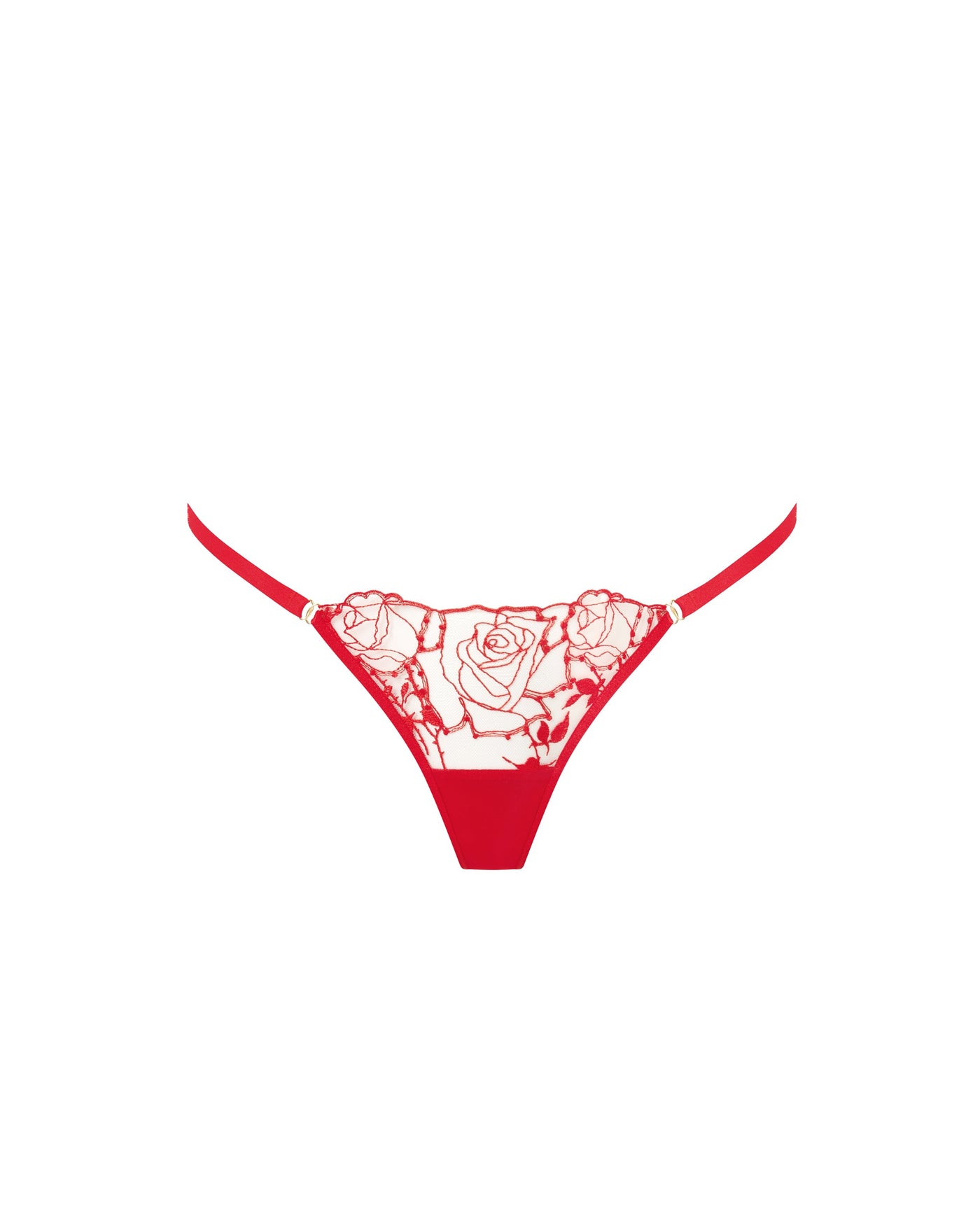 Rosalie Thong Red/Sheer