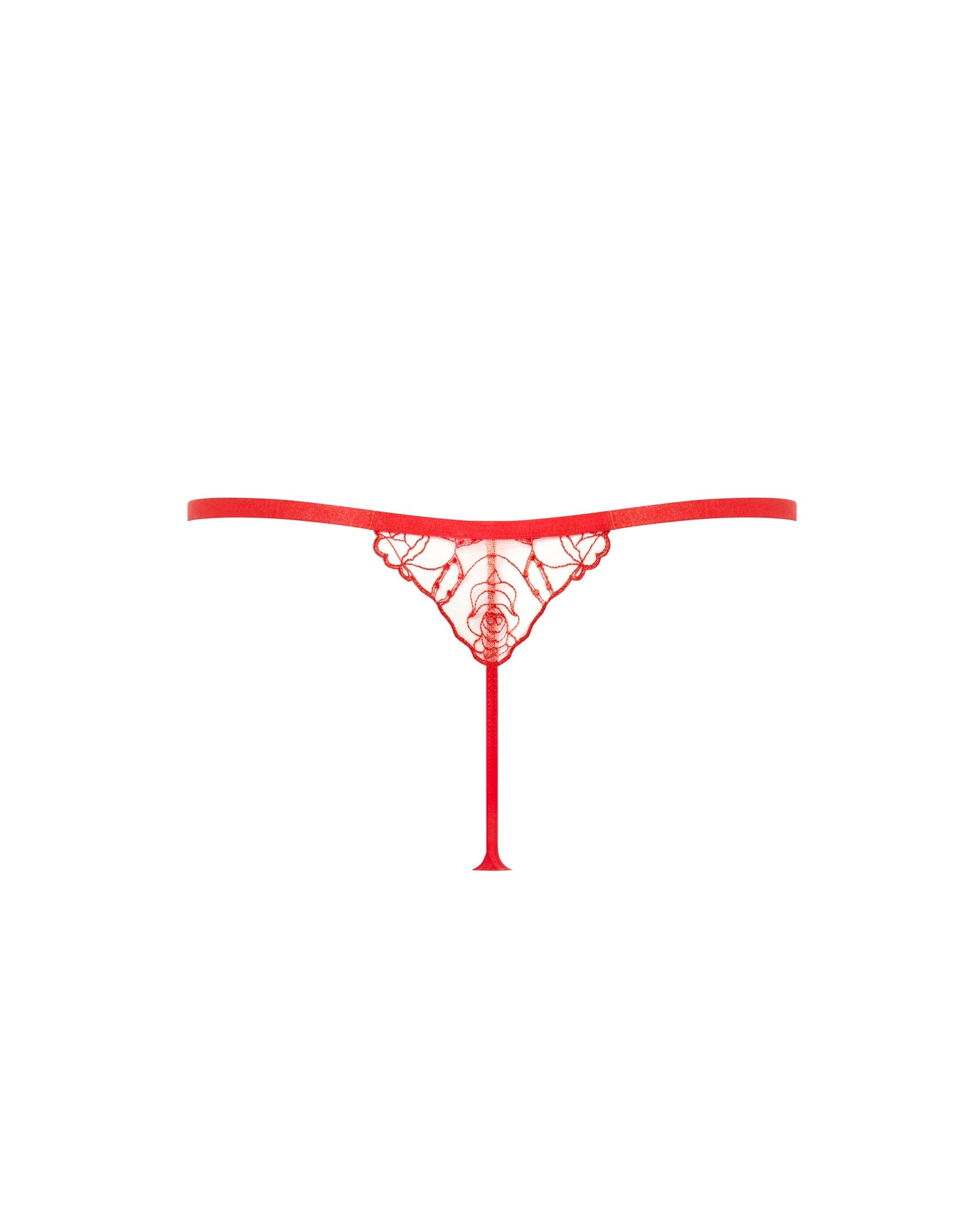 Rosalie Thong Red/Sheer