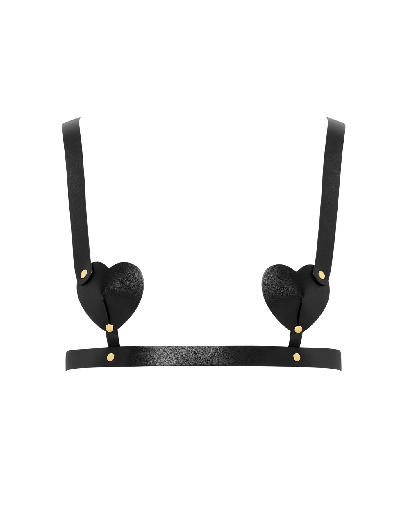 Salome Open Heart Bra Black