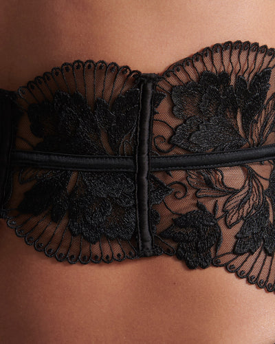 Gabriella Waspie Suspender (with detachable suspenders) Black