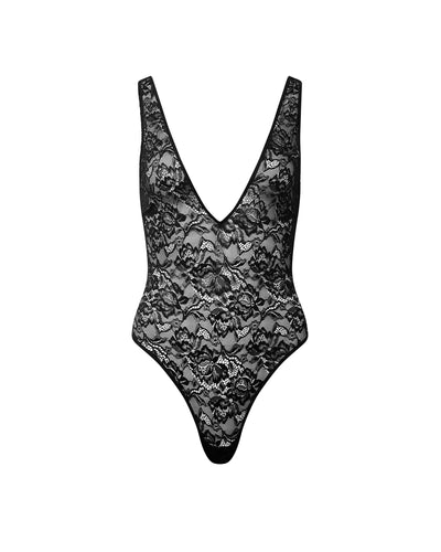 Fallon Lace Bodysuit Black