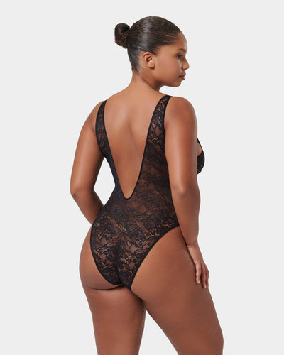 Fallon Lace Bodysuit Black