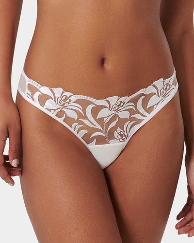 Leonora Brief White/Sheer