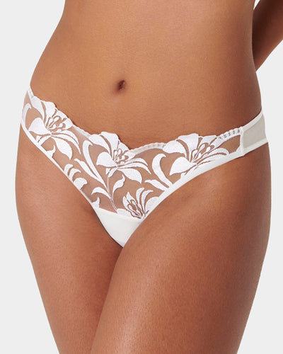 Leonora Brief White/Sheer