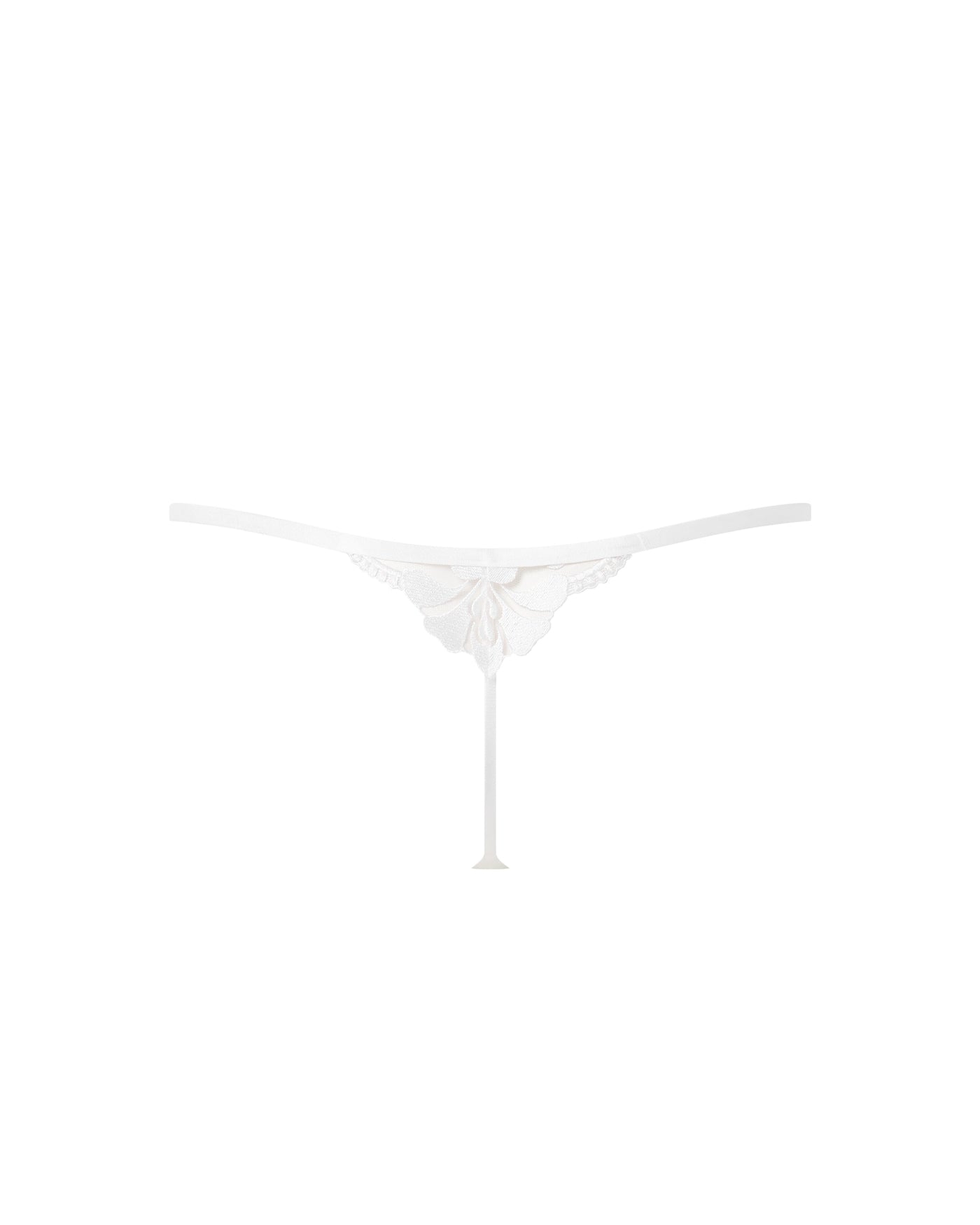 Leonora Thong White/Sheer