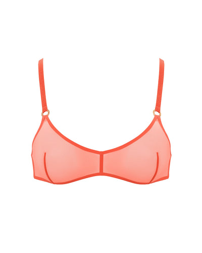 Naomi Mesh Bralette Coral