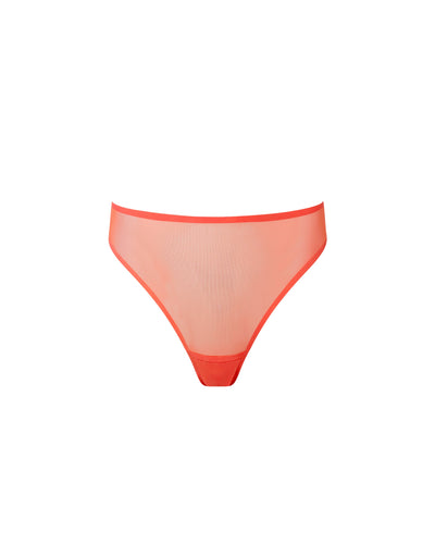Naomi High-waist Thong Hot Coral