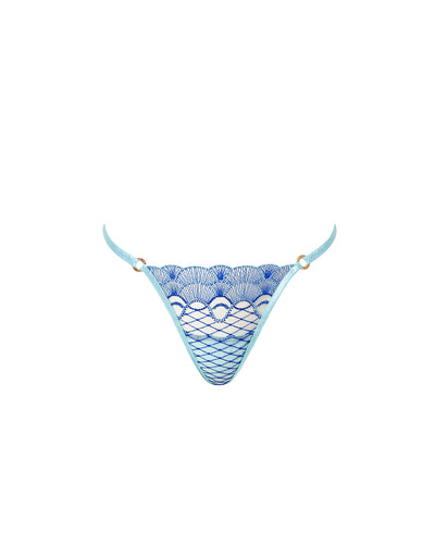 Elina Thong Egyptian Blue/Island Paradise Blue/Sheer