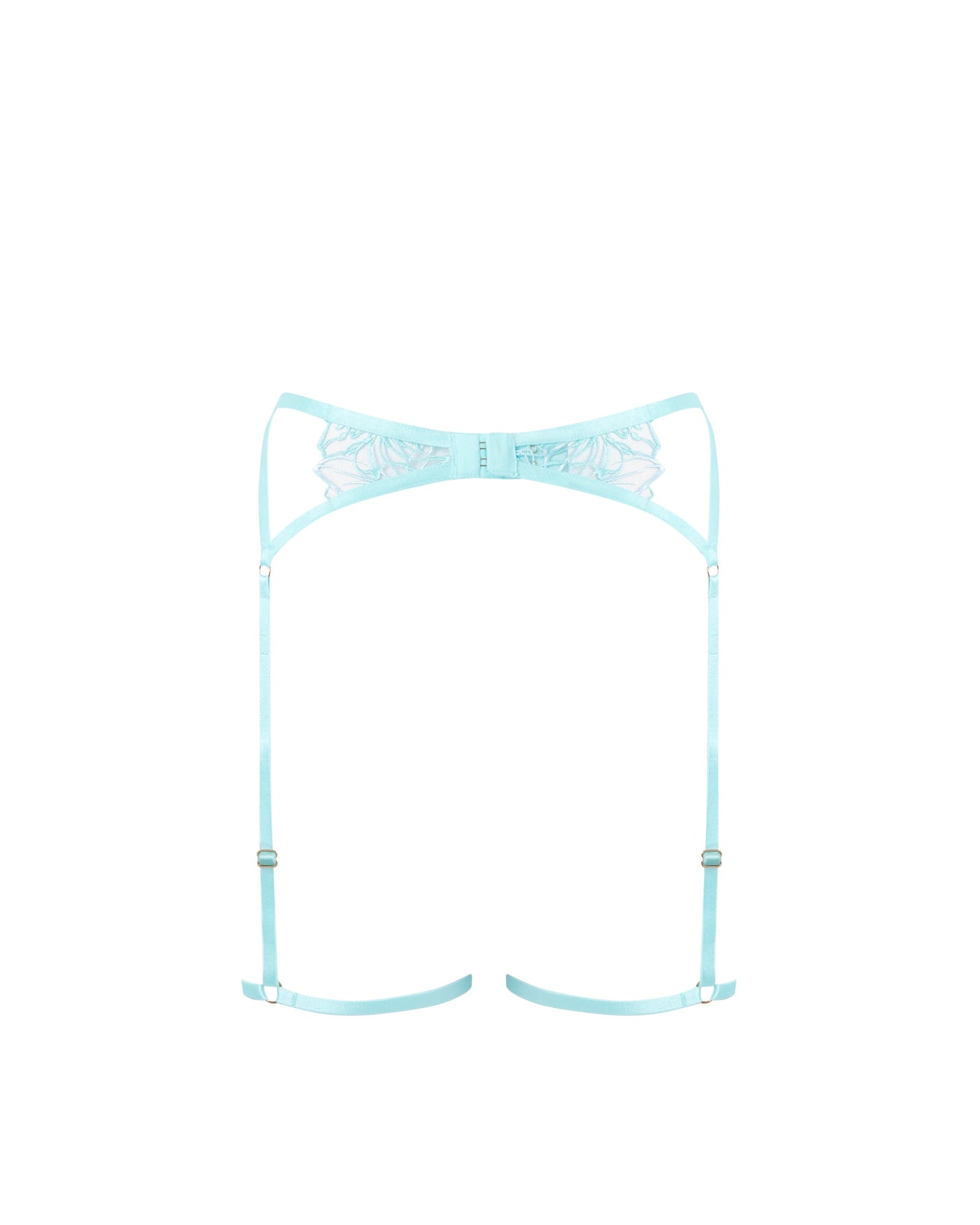 Lilly Embroidered Thigh Harness Blue