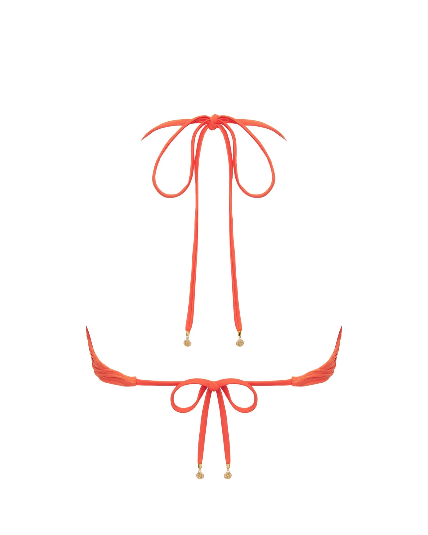 Orta Triangle Bikini Top Hot Coral