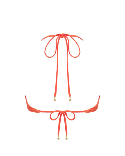 Orta Triangle Bikini Top Hot Coral