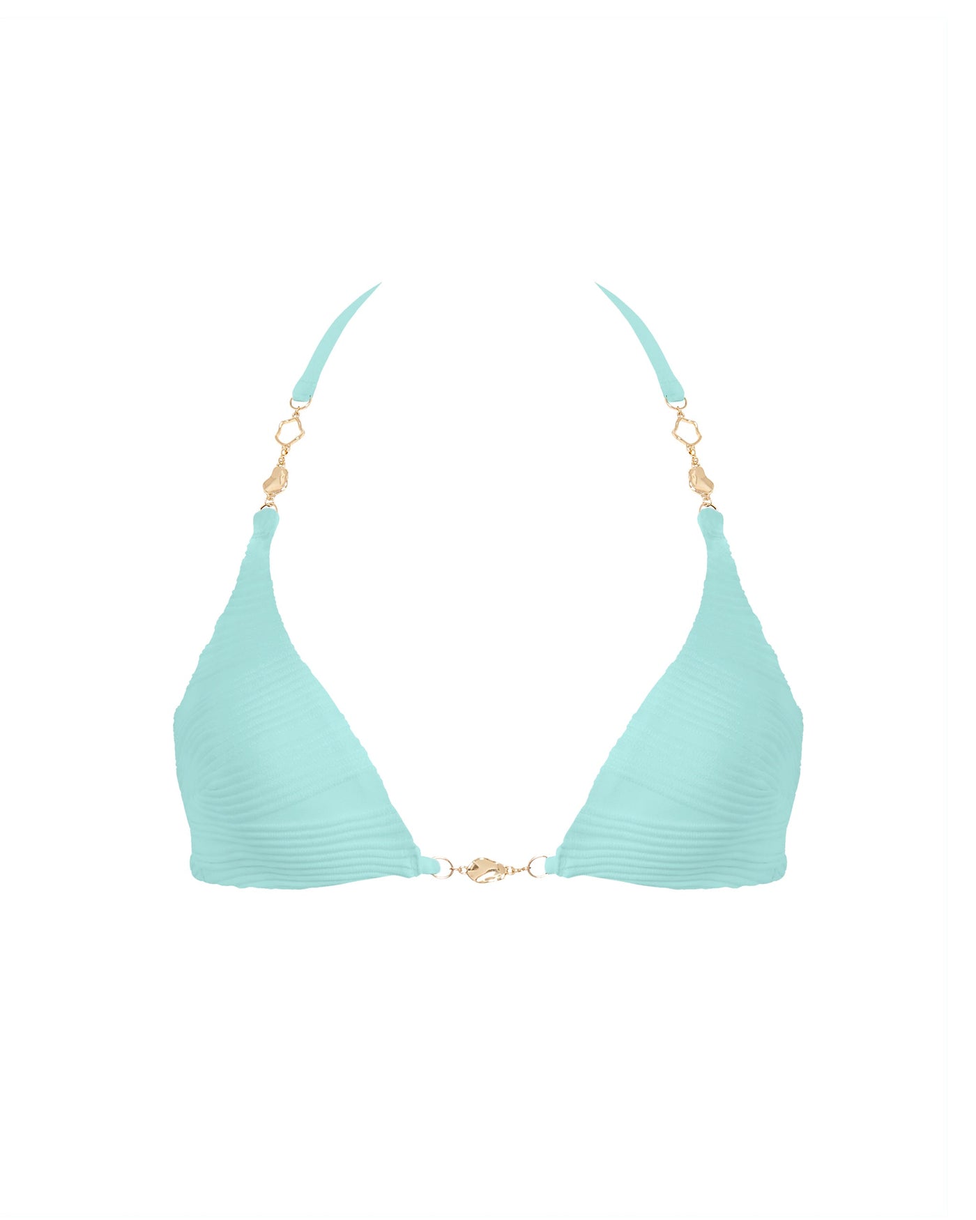 Orta Triangle Bikini Top Island Paradise Blue