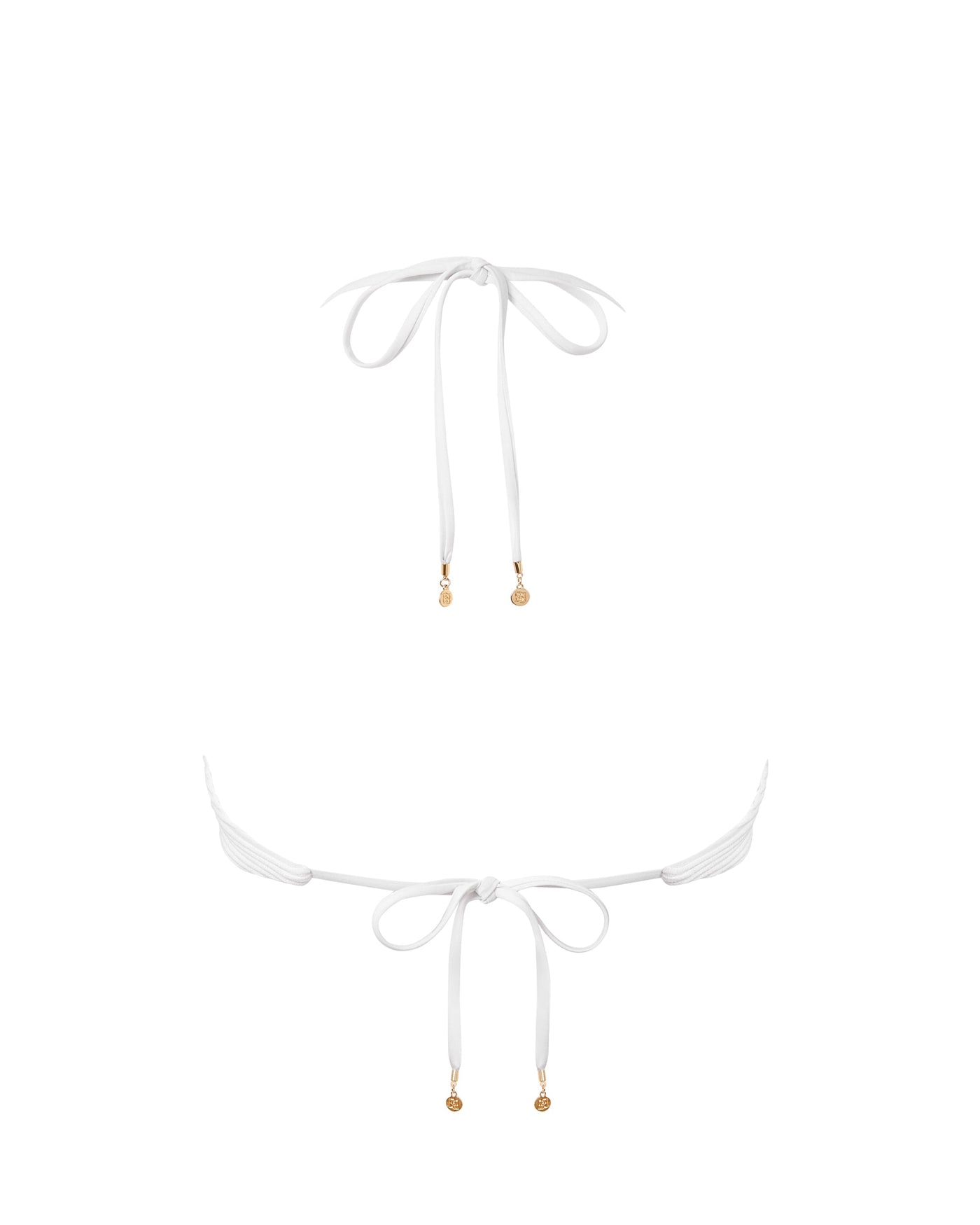 Orta Triangle Bikini Top White