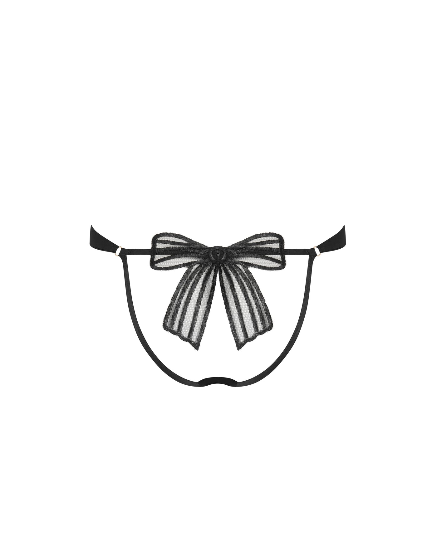 Annabel Open-Back Brief Black