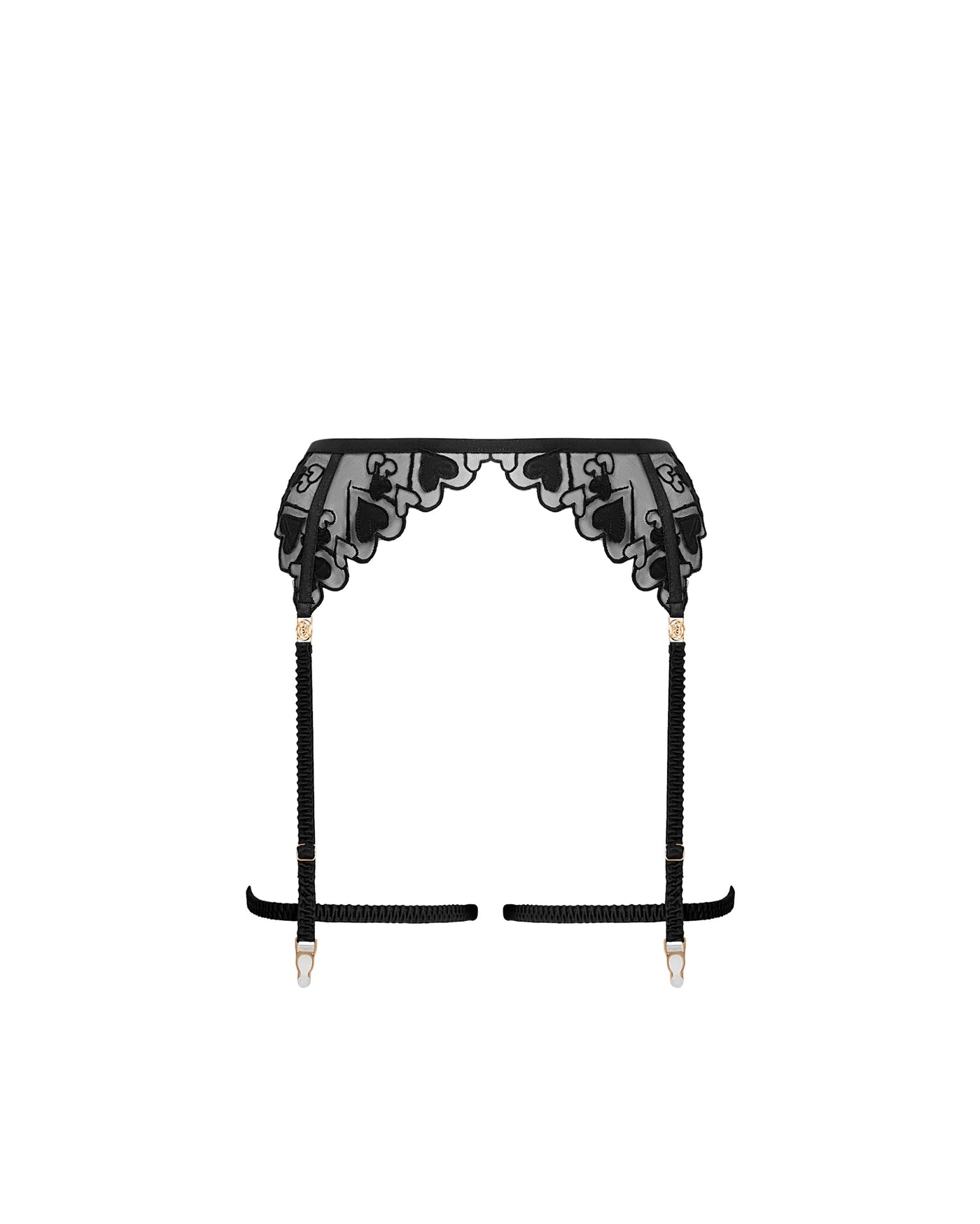 Harlow Suspender Thigh Harness Black