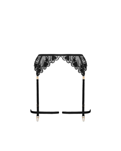 Harlow Suspender Thigh Harness Black