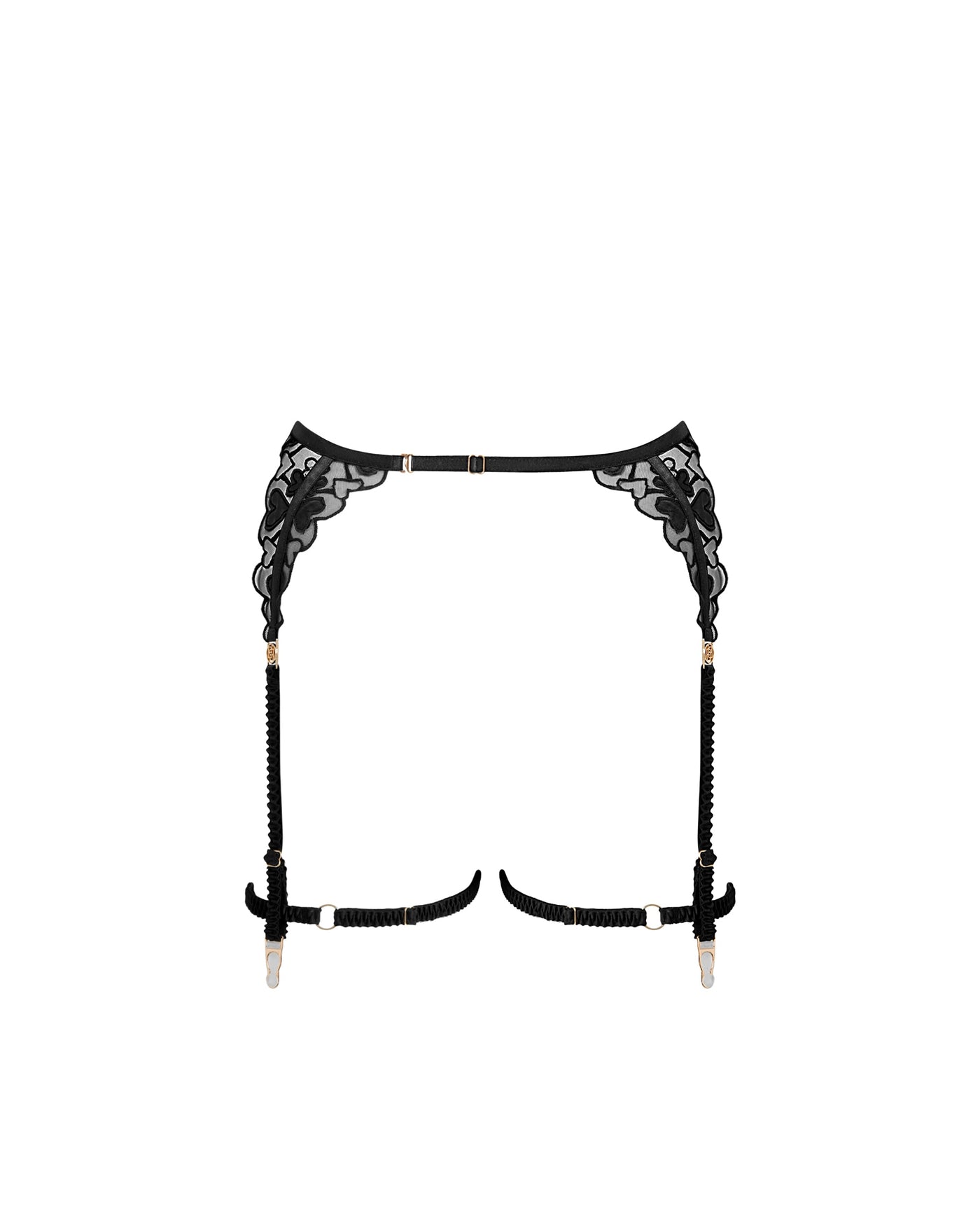 Harlow Suspender Thigh Harness Black