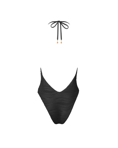 Orta Plunge Swimsuit Black